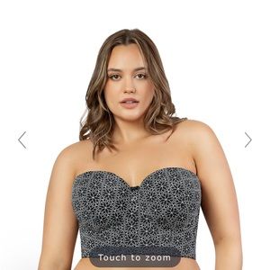 Strapless long line bra 36I